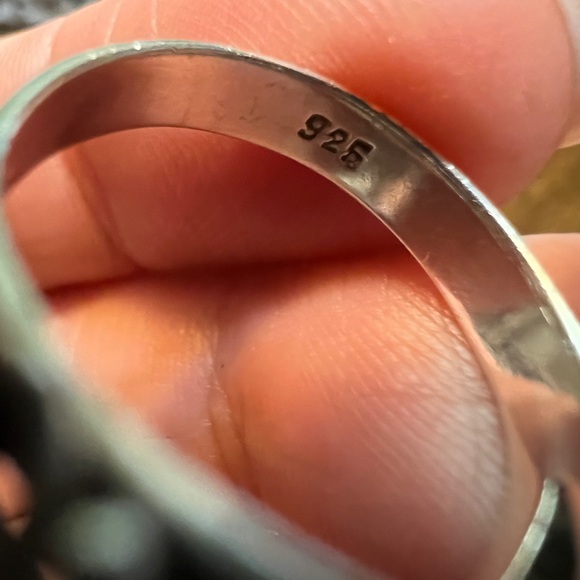 Pearl Sterling Silver Ring Size 6.5 - Picture 9 of 10